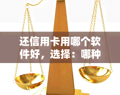 还信用卡用哪个软件好，选择：哪种软件最适合用来还信用卡？