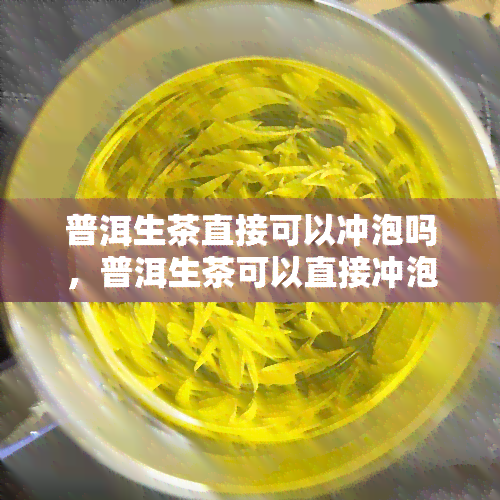 普洱生茶直接可以冲泡吗，普洱生茶可以直接冲泡吗？探讨其冲泡方法和注意事