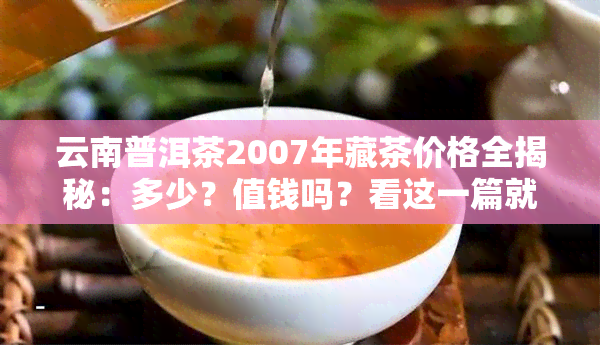 云南普洱茶2007年藏茶价格全揭秘：多少？值钱吗？看这一篇就够了！