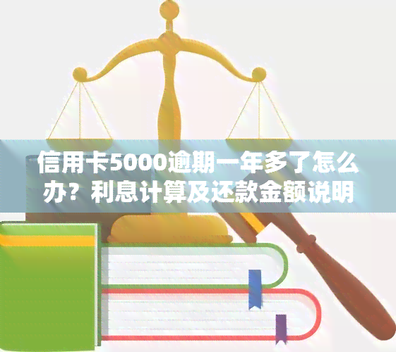 信用卡5000逾期一年多了怎么办？利息计算及还款金额说明