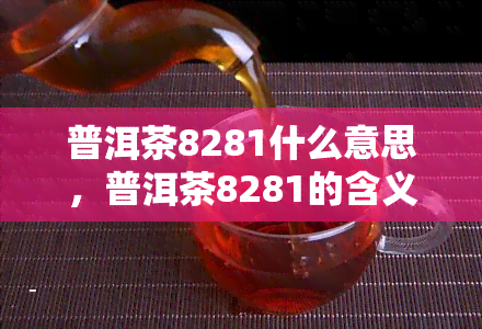 普洱茶8281什么意思，普洱茶8281的含义解析