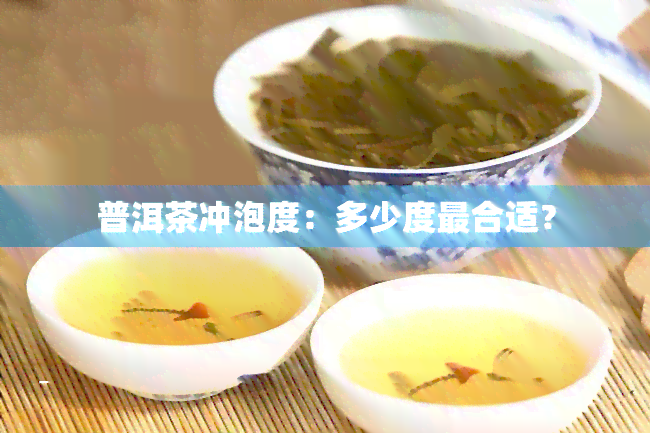 普洱茶冲泡度：多少度最合适？