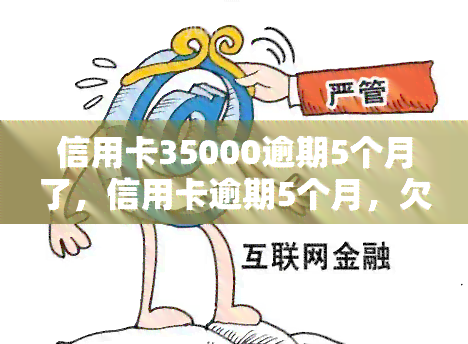 信用卡35000逾期5个月了，信用卡逾期5个月，欠款达35000元！该如何处理？