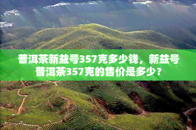 普洱茶新益号357克多少钱，新益号普洱茶357克的售价是多少？