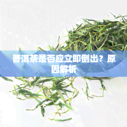 普洱茶是否应立即倒出？原因解析