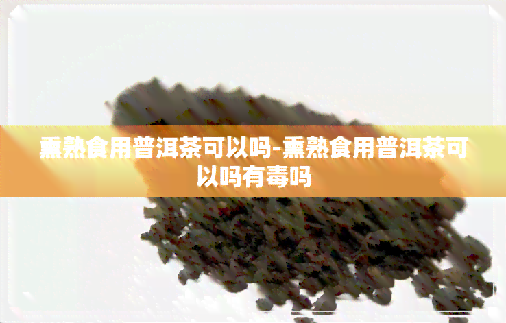 熏熟食用普洱茶可以吗-熏熟食用普洱茶可以吗有吗