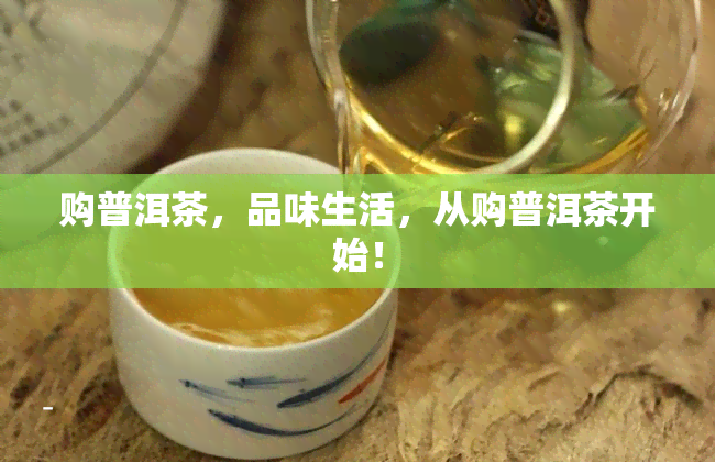 购普洱茶，品味生活，从购普洱茶开始！