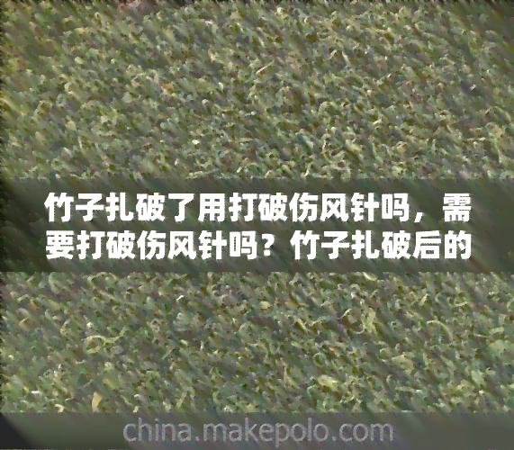 竹子扎破了用打破伤风针吗，需要打破伤风针吗？竹子扎破后的正确处理方法