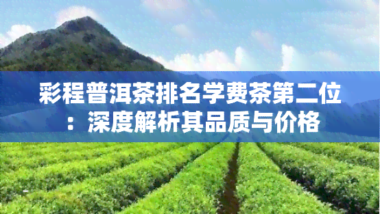 彩程普洱茶排名学费茶第二位：深度解析其品质与价格