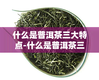 什么是普洱茶三大特点-什么是普洱茶三大特点之一