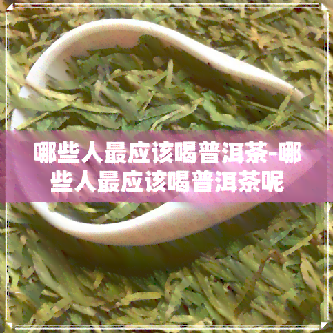 哪些人最应该喝普洱茶-哪些人最应该喝普洱茶呢