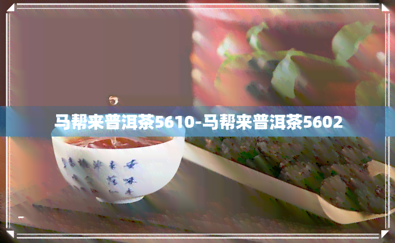 马帮来普洱茶5610-马帮来普洱茶5602