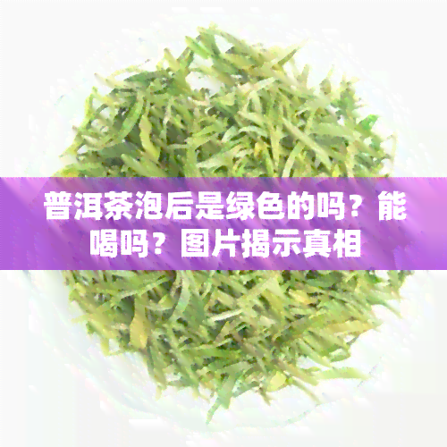 普洱茶泡后是绿色的吗？能喝吗？图片揭示真相