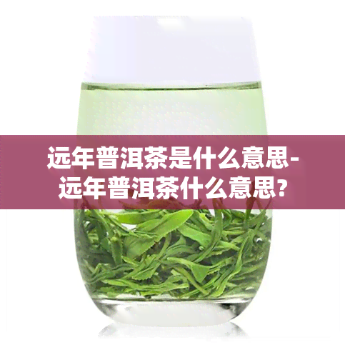 远年普洱茶是什么意思-远年普洱茶什么意思?