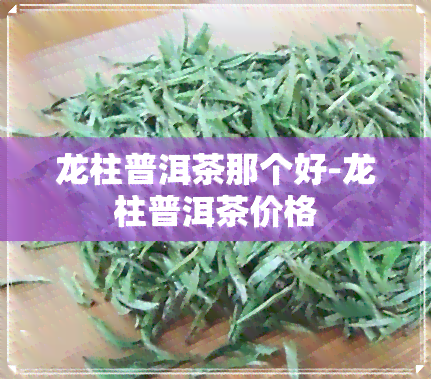 龙柱普洱茶那个好-龙柱普洱茶价格