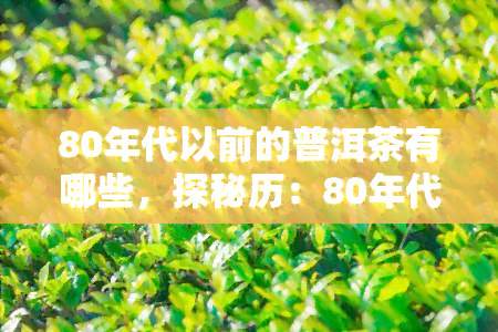 80年代以前的普洱茶有哪些，探秘历：80年代以前的普洱茶品种全解析