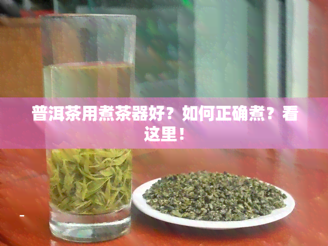 普洱茶用煮茶器好？如何正确煮？看这里！