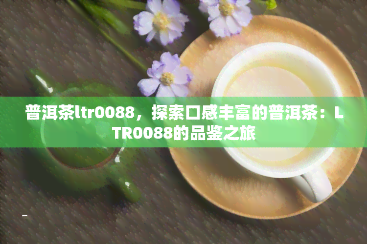 普洱茶ltr0088，探索口感丰富的普洱茶：LTR0088的品鉴之旅