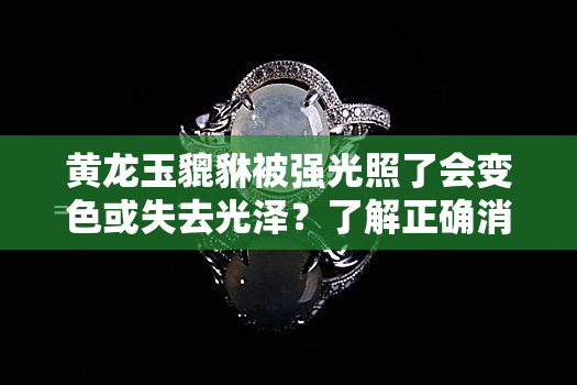 黄龙玉貔貅被强光照了会变色或失去光泽？了解正确消磁开光方法与禁忌！