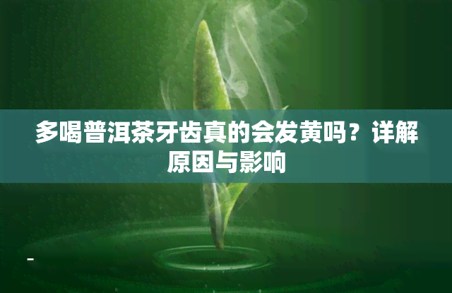 多喝普洱茶牙齿真的会发黄吗？详解原因与影响