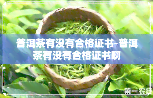 普洱茶有没有合格证书-普洱茶有没有合格证书啊