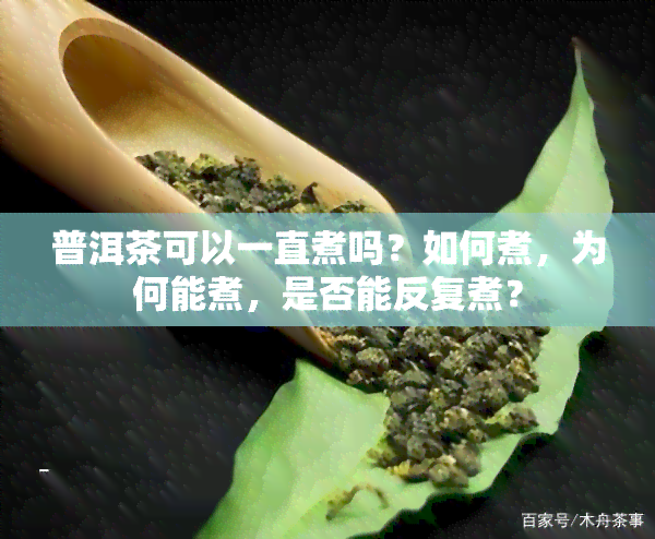 普洱茶可以一直煮吗？如何煮，为何能煮，是否能反复煮？