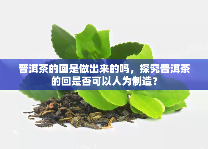 普洱茶的回是做出来的吗，探究普洱茶的回是否可以人为制造？