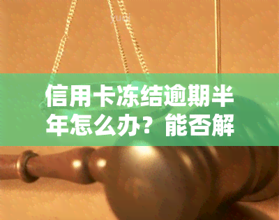 信用卡冻结逾期半年怎么办？能否解冻及还款策略