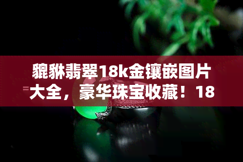 貔貅翡翠18k金镶嵌图片大全，豪华珠宝收藏！18K金镶嵌的貔貅翡翠图片全览