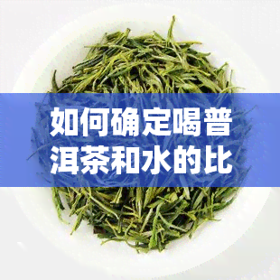 如何确定喝普洱茶和水的比例？