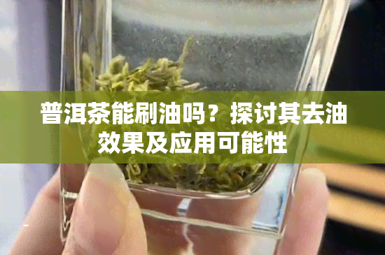 普洱茶能刷油吗？探讨其去油效果及应用可能性