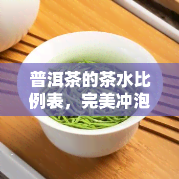 普洱茶的茶水比例表，完美冲泡：普洱茶的茶水比例表