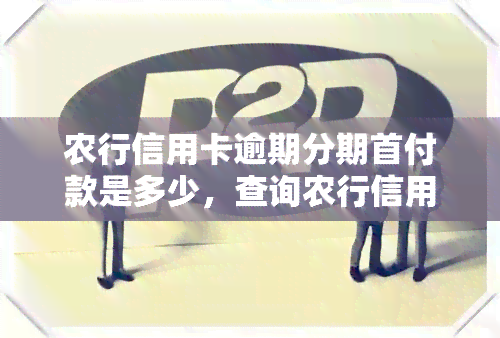 农行信用卡逾期分期首付款是多少，查询农行信用卡逾期分期首付款金额