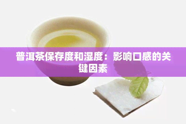 普洱茶保存度和湿度：影响口感的关键因素