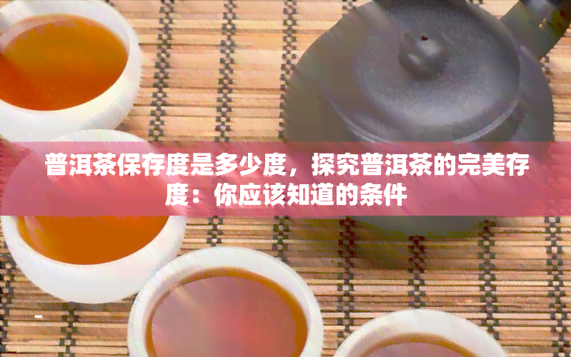 普洱茶保存度是多少度，探究普洱茶的完美存度：你应该知道的条件