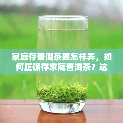 家庭存普洱茶要怎样弄，如何正确存家庭普洱茶？这份详细指南不能错过！