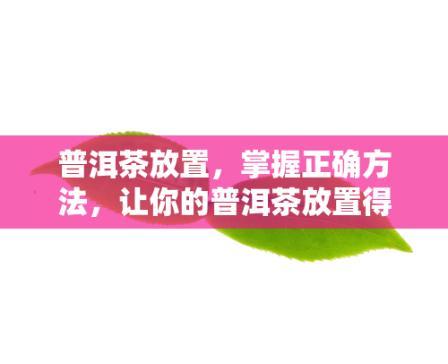 普洱茶放置，掌握正确方法，让你的普洱茶放置得更好！