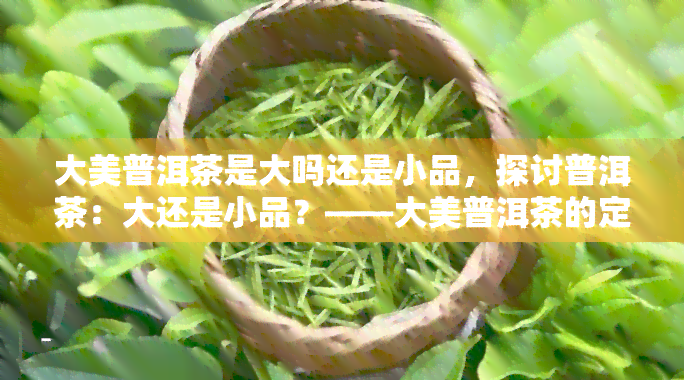 大美普洱茶是大吗还是小品，探讨普洱茶：大还是小品？——大美普洱茶的定位与价值