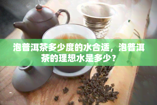 泡普洱茶多少度的水合适，泡普洱茶的理想水是多少？