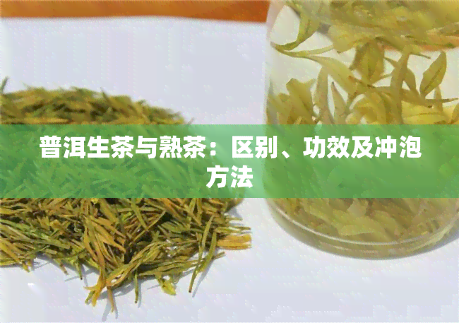 普洱生茶与熟茶：区别、功效及冲泡方法