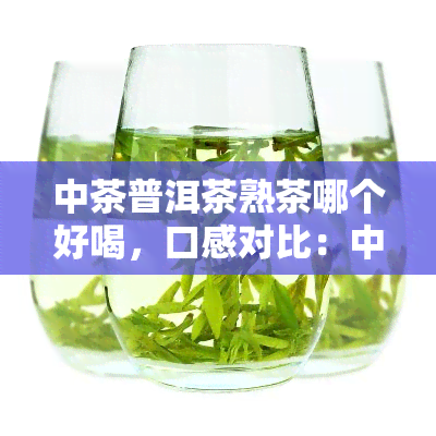 中茶普洱茶熟茶哪个好喝，口感对比：中茶普洱茶熟茶哪款更胜一筹？