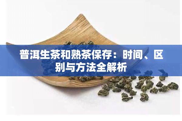 普洱生茶和熟茶保存：时间、区别与方法全解析