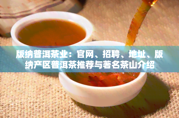 版纳普洱茶业：官网、招聘、地址、版纳产区普洱茶推荐与著名茶山介绍