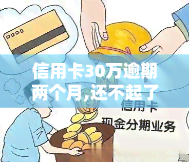 信用卡30万逾期两个月,还不起了，信用卡欠款30万，逾期两个月无力偿还