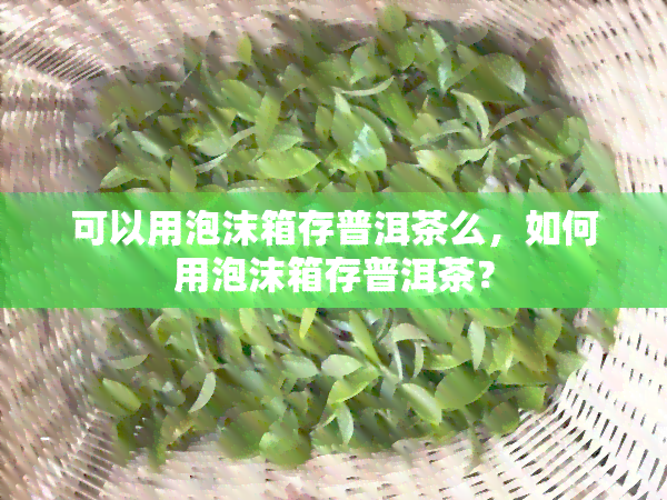 可以用泡沫箱存普洱茶么，如何用泡沫箱存普洱茶？