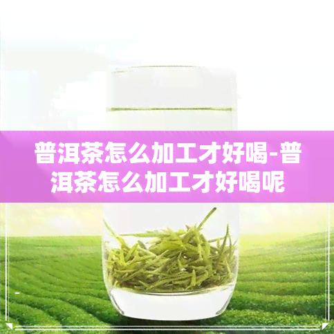 普洱茶怎么加工才好喝-普洱茶怎么加工才好喝呢