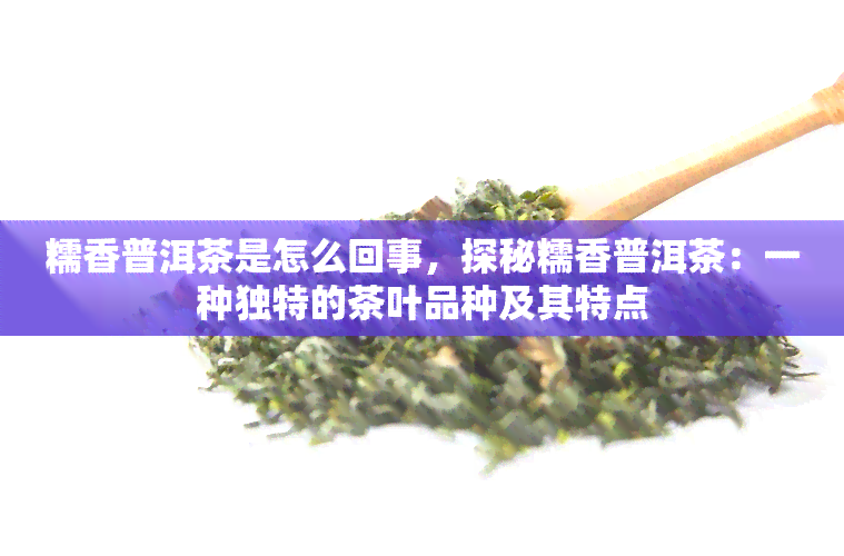 糯香普洱茶是怎么回事，探秘糯香普洱茶：一种独特的茶叶品种及其特点