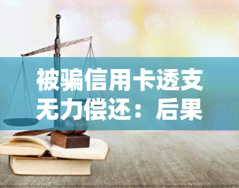 被骗信用卡透支无力偿还：后果、处理及法律责任