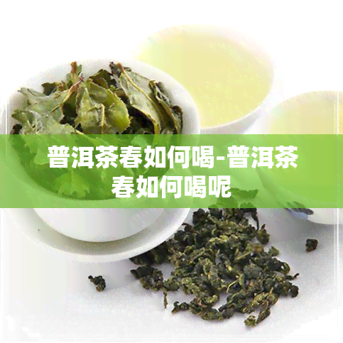 普洱茶春如何喝-普洱茶春如何喝呢