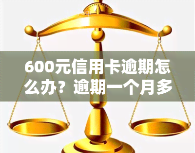 600元信用卡逾期怎么办？逾期一个月多少钱，6000元信用卡逾期处理方法